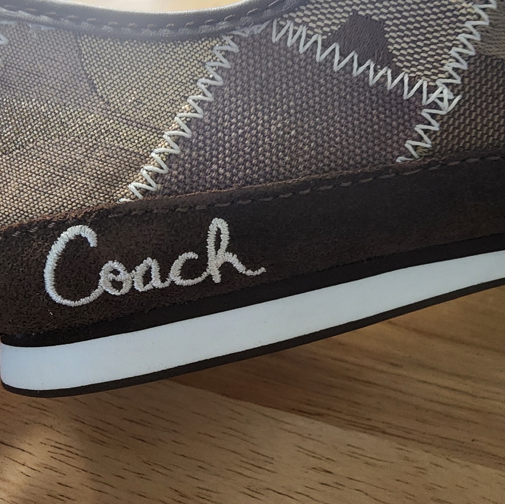 NEW IN BOX COACH TIDY SIG PATCHWORK TENNIS SHOES SIZE 8 - Picture 3 of 6